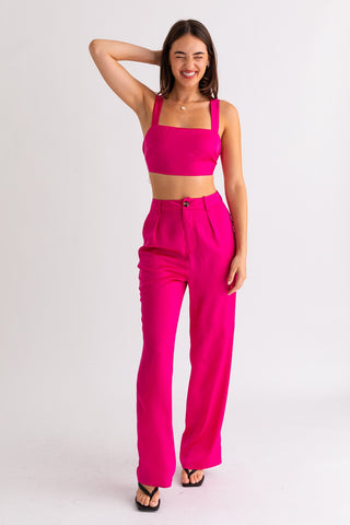 Satin Wide Leg Pants