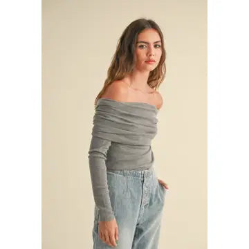 Off Shoulder Sweater Top