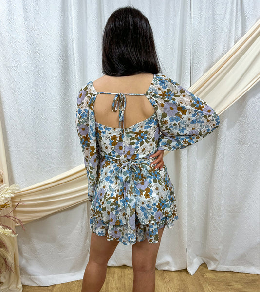 Floral Print Romper